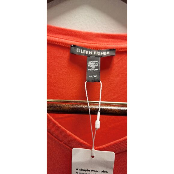 EILEEN FISHER Sleeveless Crew Neck Jersey Midi Dress Sz XS Coastal Beach Casual - Picture 4 of 4